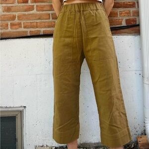 Micaela Greg size Small canvas wide leg pants.